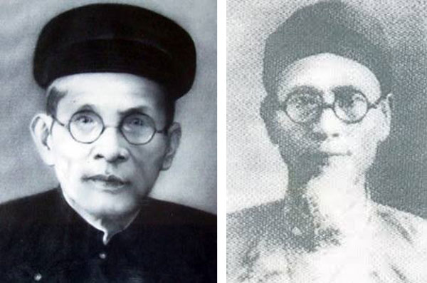Huỳnh Thúc Kháng (1876-1947) và Nguyễn Đình Hiến (1872-1947).