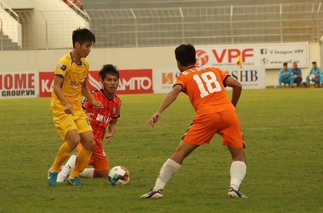 Song Lam Nghe An defeated Da Nang 2-0 in the sixth round of the V.League 1