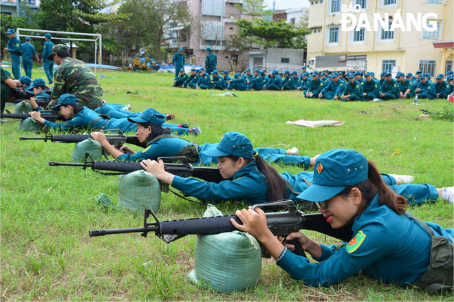 Dân quân quận Sơn Trà thường xuyên hoàn thành tốt nhiệm vụ huấn luyện nâng cao khả năng sẵn sàng chiến đấu.