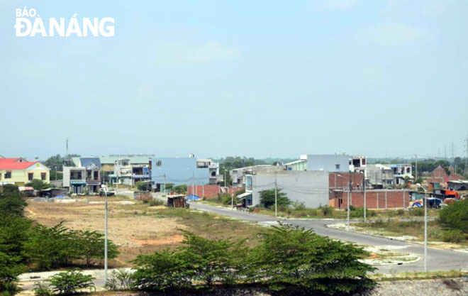 Một góc khu tái định cư xã Hòa Phước.
