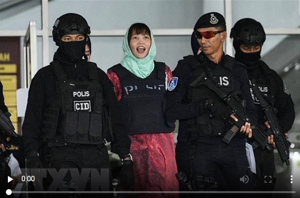 Doan Thi Huong after the trial in Malaysia (Source: VNA)