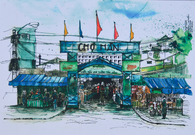 The ‘Han Market-Da Nang’ work by Nguyen Thi Thanh Huong