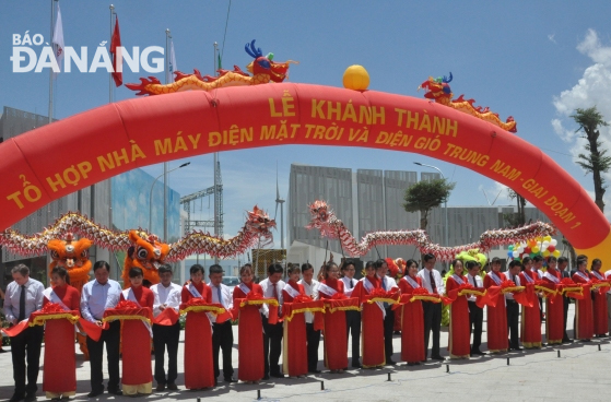 Trung Nam Group khánh thành Tổ hơp điện tái tạo (điện gió, điện mặt trời) giai đoạn 1 tại tỉnh Ninh Thuận
