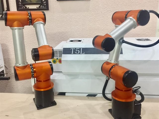 An industrial robot made by Robot3T Group in HCM City. In recent years there has been a wave of tech start-ups in the city, especially in the use of technology platforms to modernise the traditional business landscape. (Photo courtesy of Robot3T)