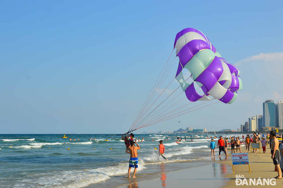 Parasailing being much preferred by visitors