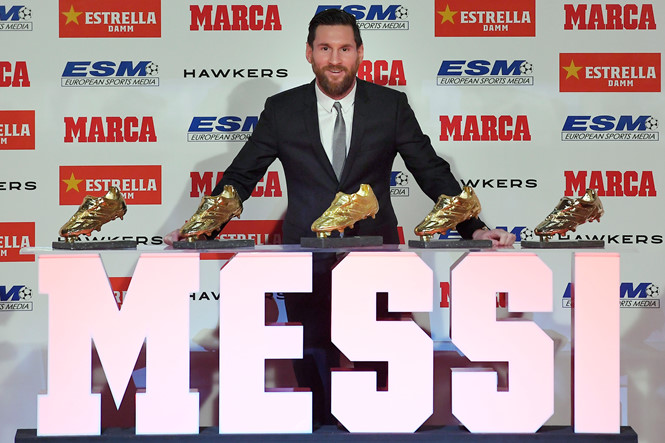 Messi đoạt Chiếc giày vàng châu Âu lần thứ 6 ở tuổi 31