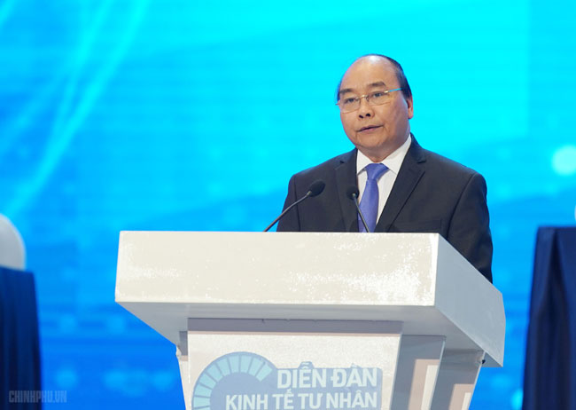 Thủ tướng Nguyễn Xuân Phúc phát biểu tại diễn đàn. 		Ảnh: VGP