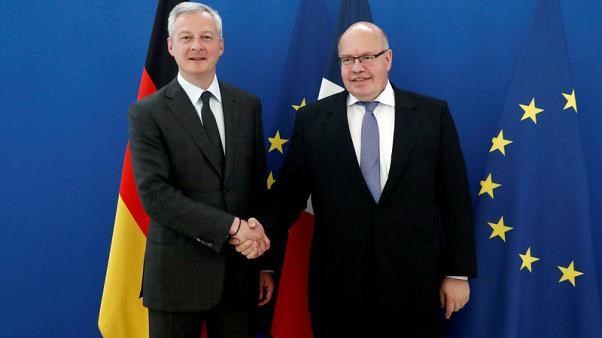 Bộ trưởng Tài chính Pháp Bruno Le Maire (trái) và Bộ trưởng Kinh tế Đức Peter Altmaier. (Nguồn: Reuters)