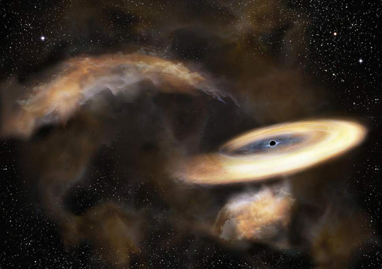 Mô phỏng về sự kiện lỗ đen nuốt 
