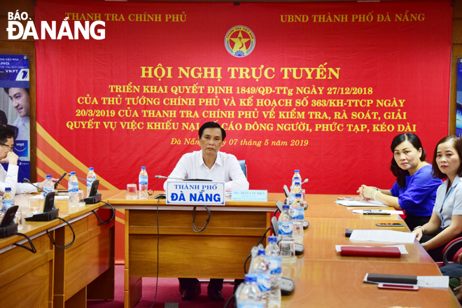 Phó Chủ tịch UBND thành phố Trần Văn Miên chủ trì đầu cầu Đà Nẵng