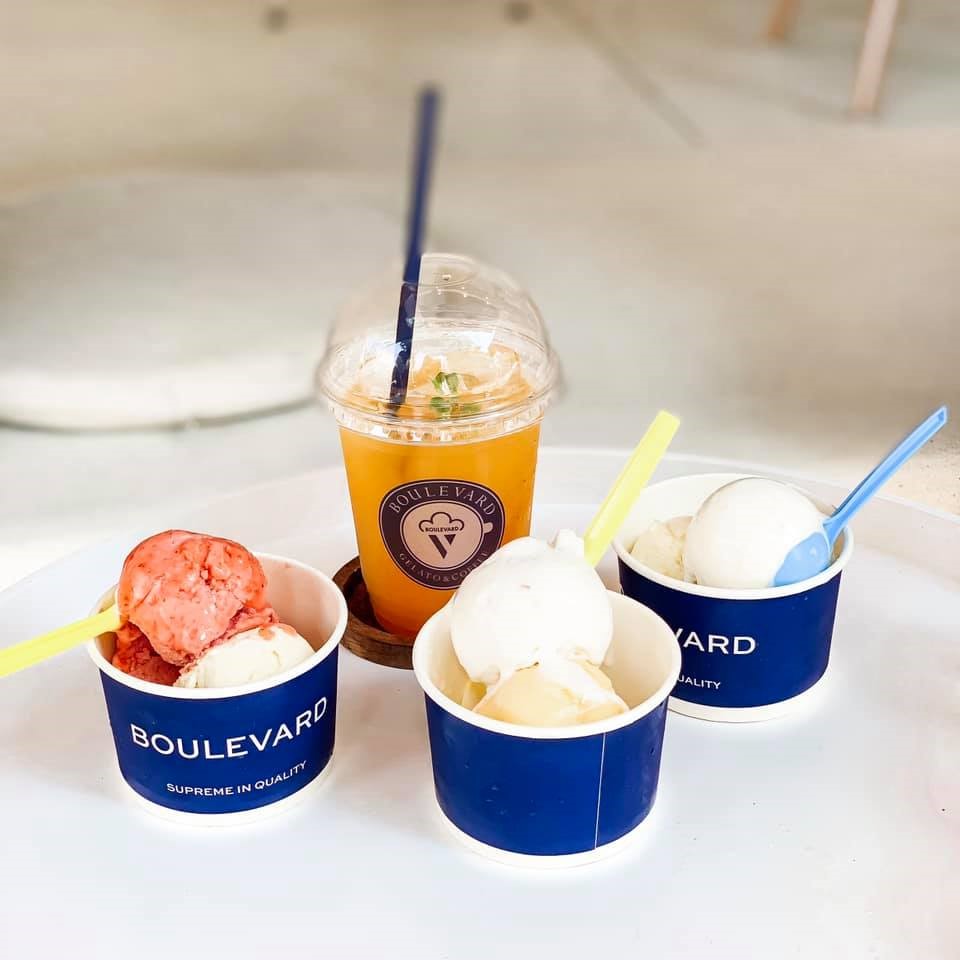 …. and fresh ice cream are “do-not-miss” choices for Boulevard Gelato & Coffee’s customers