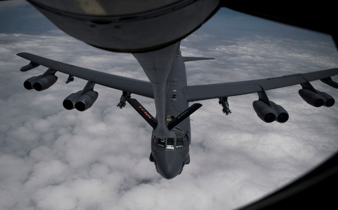 Máy bay B52 của Mỹ được triển khai đến Trung Đông. Ảnh: Reuters