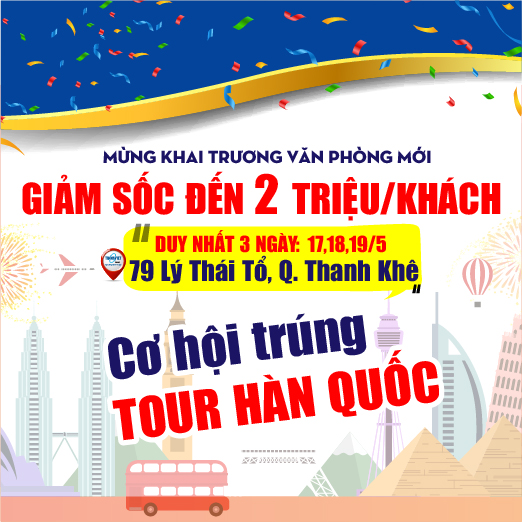 Mừng khai trương chi nhánh mới tại Đà Nẵng, TransViet Travel tung ra nhiều ưu đãi khủng.
