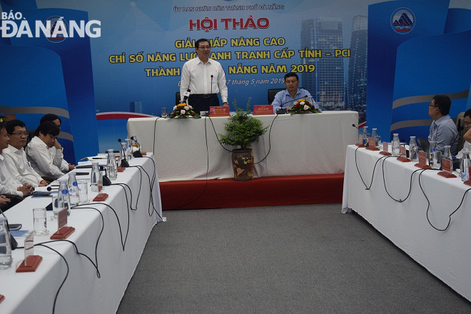 Chủ tịch UBND thành phố Huỳnh Đức Thơ phát biểu tại Hôi thảo