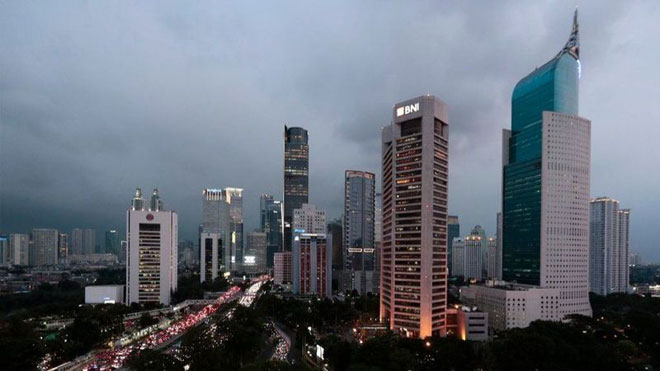 Thủ đô Jakarta ô nhiễm không khí nghiêm trọng.