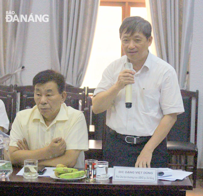Phó Chủ tịch Thường trực UBND thành phố Đặng Việt Dũng phát biểu tại buổi tọa đàm
