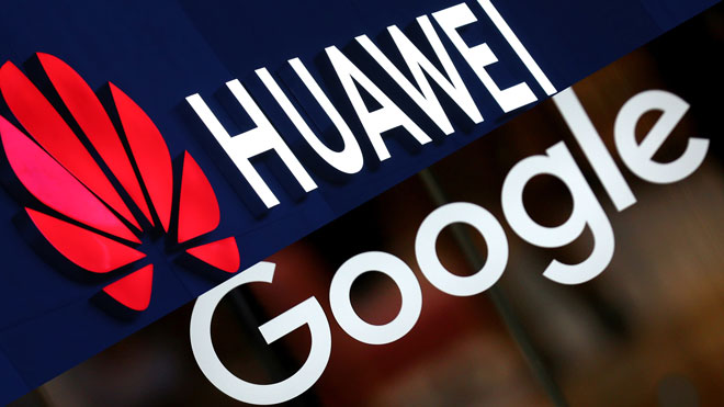 Google tuyên bố ngừng hợp tác với Huawei trong hệ điều hành Android.Ảnh: AP