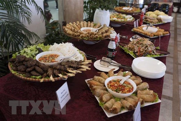 Vietnamese dishes introduced at the festival (Photo: VNA)