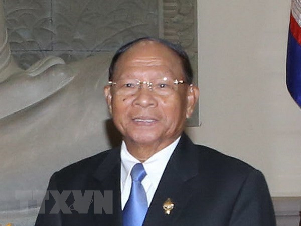 President of the Cambodian National Assembly Samdech Heng Samrin (Photo: VNA)