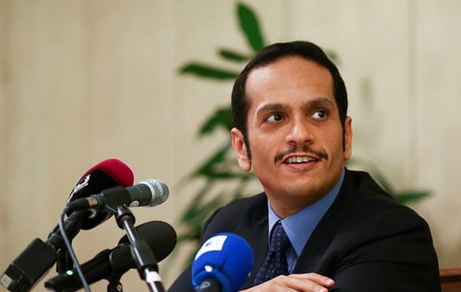 Ngoại trưởng Mohammed bin Abdulrahman Al Thani. Ảnh: Reuters