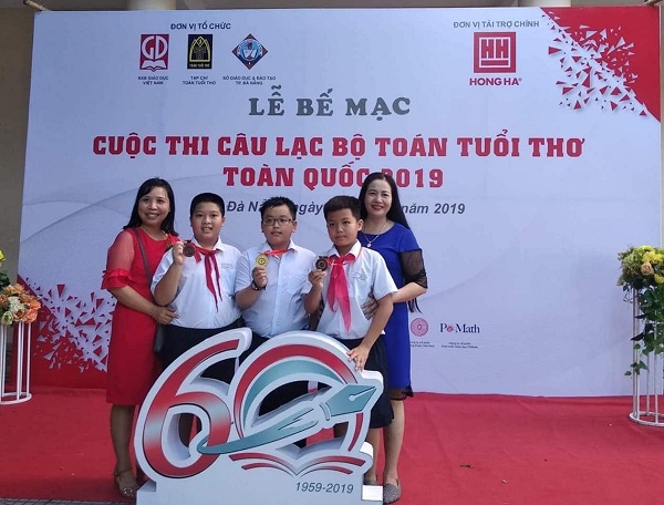 37 giải vàng tại cuộc thi Câu lạc bộ Toán học Tuổi thơ toàn quốc 2019