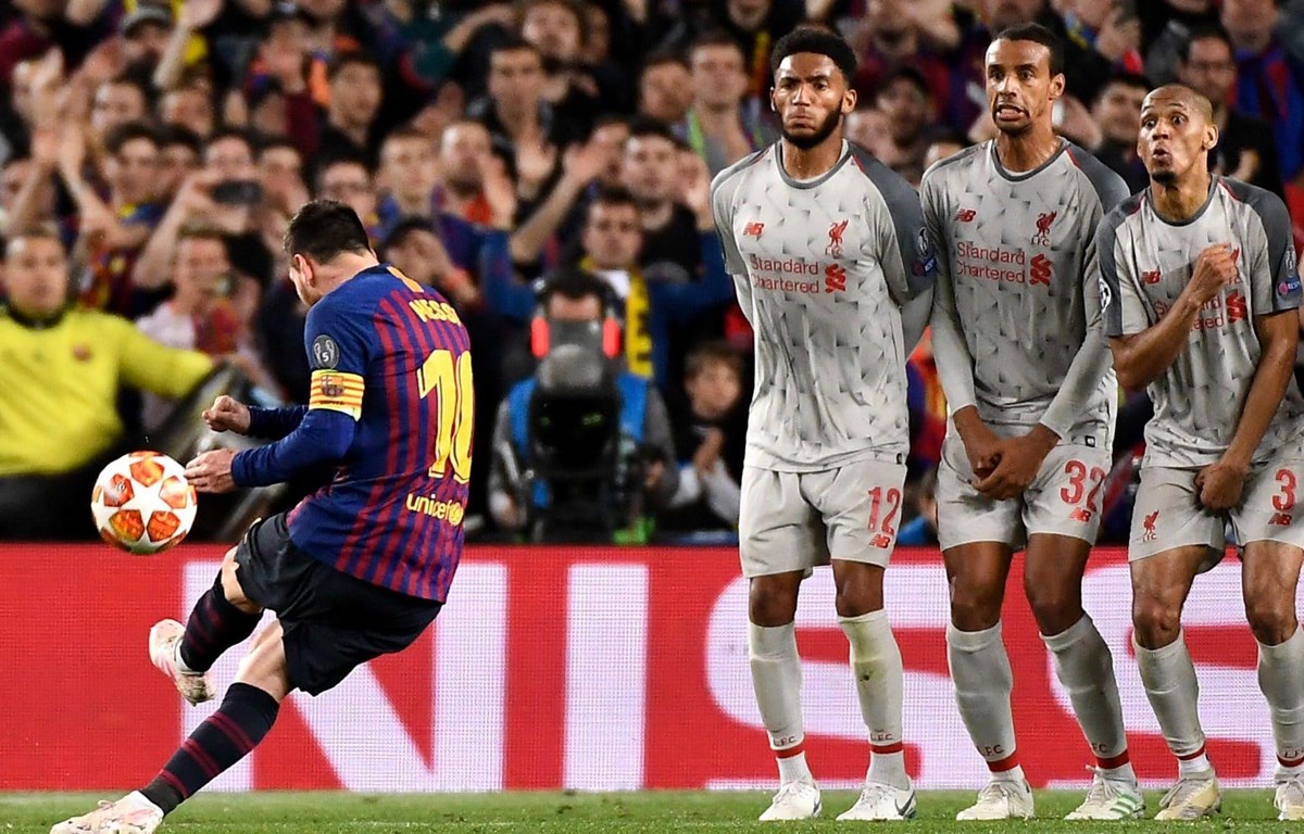 iêu phẩm vào lưới Liverpool giúp Messi giành giải Bàn thắng đẹp nhất Champions League. (Nguồn: Getty Images)