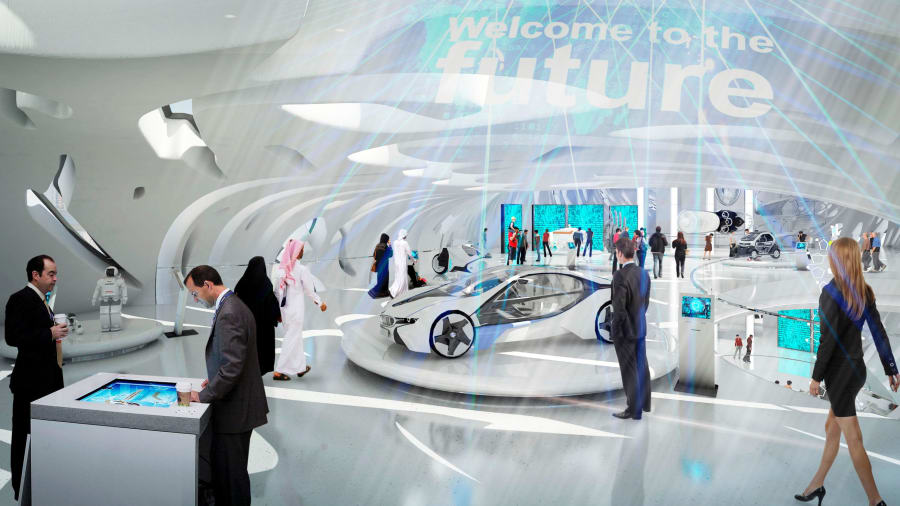 Không gian hiện đại bên trong bảo tàng. Ảnh: Tổ chức Tương lai Dubai
