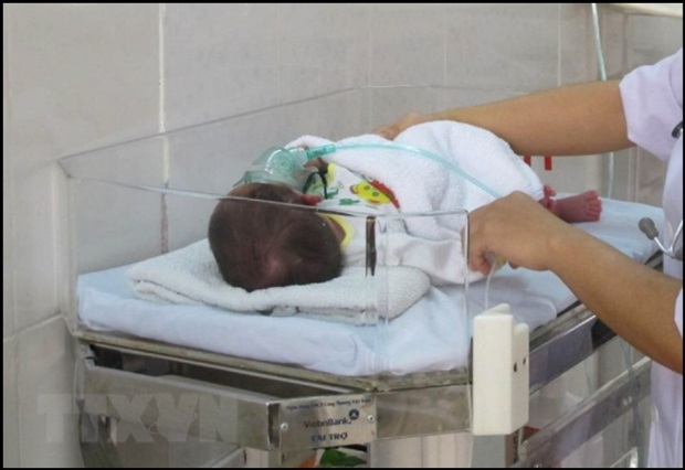 Chăm sóc trẻ sơ sinh tại một cơ sở y tế. (Ảnh: TTXVN)