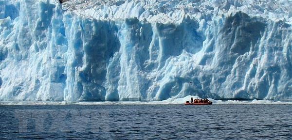 Sông băng tại Công viên quốc gia Laguna San Rafael, cách thủ đô Santiago của Chile 1.300km về phía Nam. (Nguồn: AFP/TTXVN)