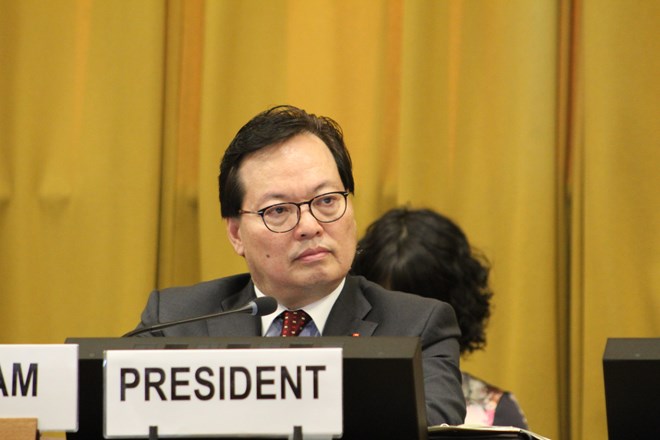 Ambassador Duong Chi Dung, head of Viet Nam's permanent mission to the United Nations in Geneva (Photo: VNA)