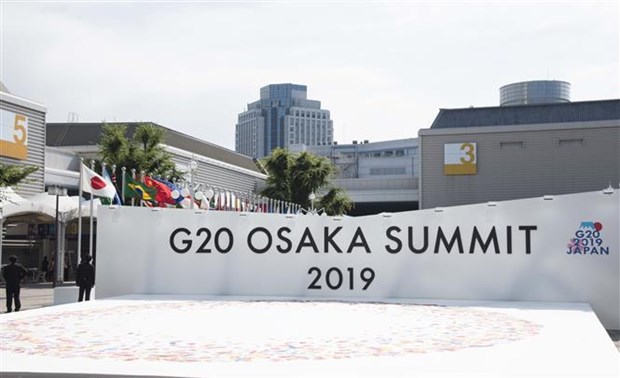Hội nghị Thượng đỉnh G20 khai mạc tại Trung tâm triển lãm Intex, Osaka, Nhật Bản. (Ảnh: Thành Hữu/TTXVN)