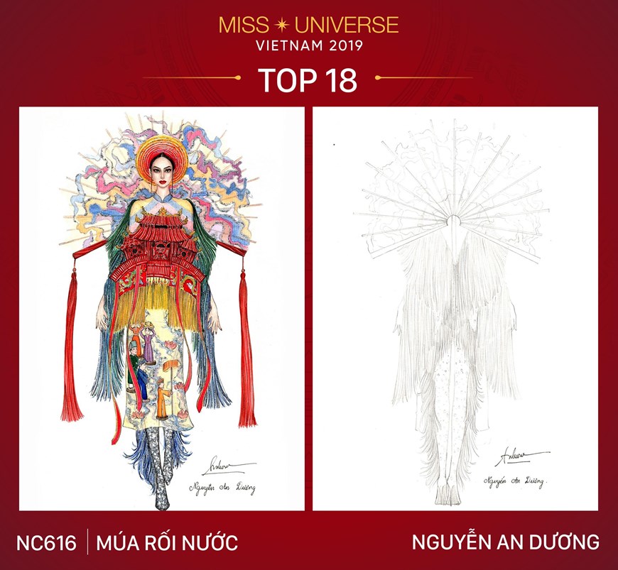 Miss Universe: 18 trang phục dân tộc cho Hoàng Thùy được chọn