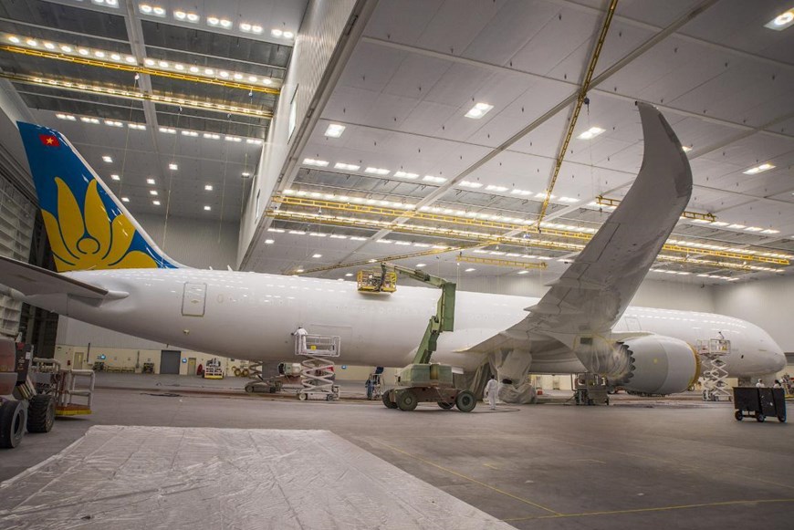 Hé lộ những hình ảnh đầu tiên về Boeing 787-10 của Vietnam Airlines