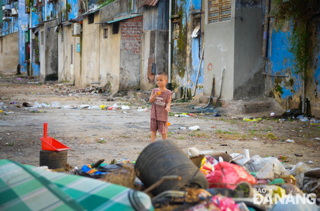 Tình trạng ô nhiễm môi trường, xuống cấp tại khu chung cư Hòa Minh
