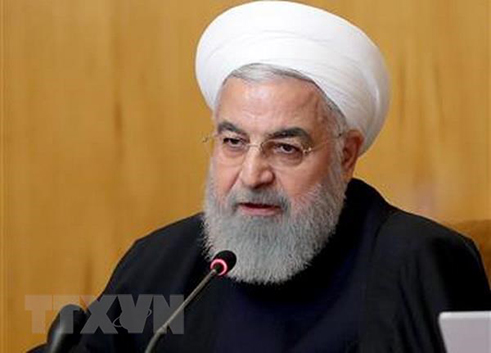 Tổng thống Iran Hassan Rouhani phát biểu tại cuộc họp ở Tehran. (Ảnh: AFP/TTXVN)