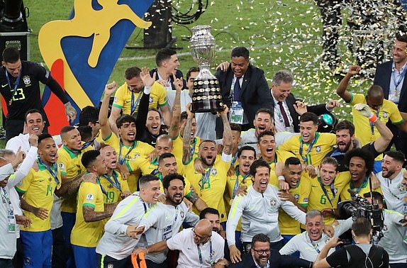 Chức vô địch thuyết phục của Brazil. Ảnh: Reuters
