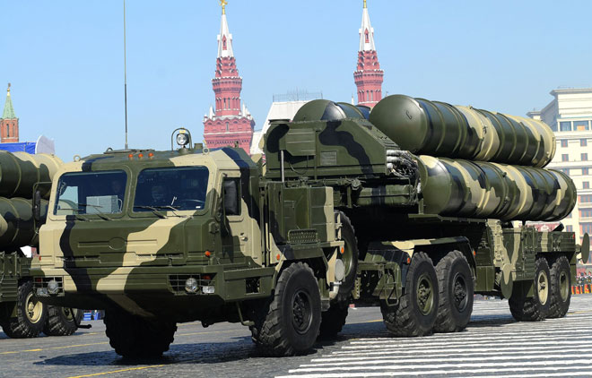 Hệ thống phòng thủ tên lửa S-400 của Nga. 	Ảnh: Sputnik