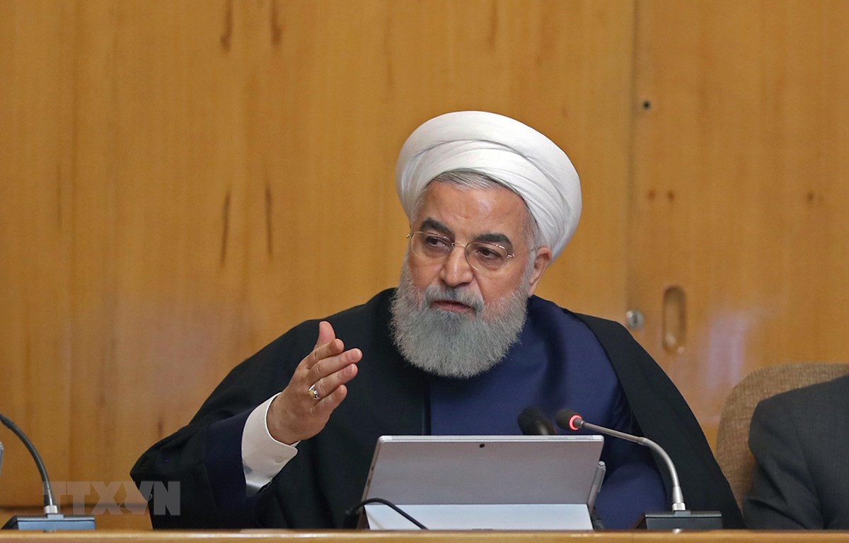 Tổng thống Iran Hassan Rouhani phát biểu tại một sự kiện ở Tehran ngày 8-5-2019. (Ảnh: AFP/TTXVN)