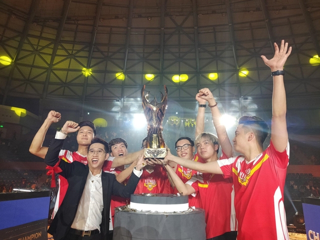 Việt Nam won the Arena of Valor World Cup 2019 for the first time. — Photo zing.vn Read more at http://vietnamnews.vn/sports/522719/viet-nam-win-arena-of-valor-world-cup-in-da-nang.html#ylxWftkkbALRyR1x.99