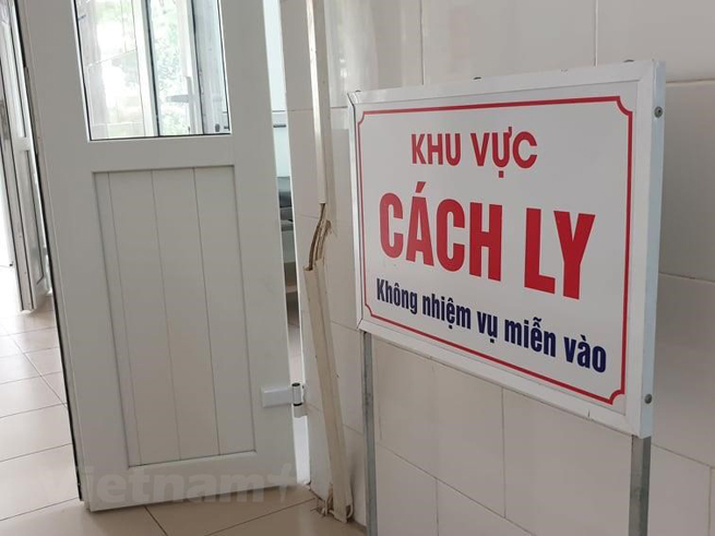 Khu vực cách ly bệnh truyền nhiễm tại một cơ sở y tế. (Ảnh: T.G/Vietnam+)