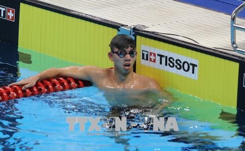 Swimmer Nguyen Huy Hoang becomes the first Vietnamese athlete to book a spot at the 2020 Tokyo Olympic Games in Japan (Photo: VNA)