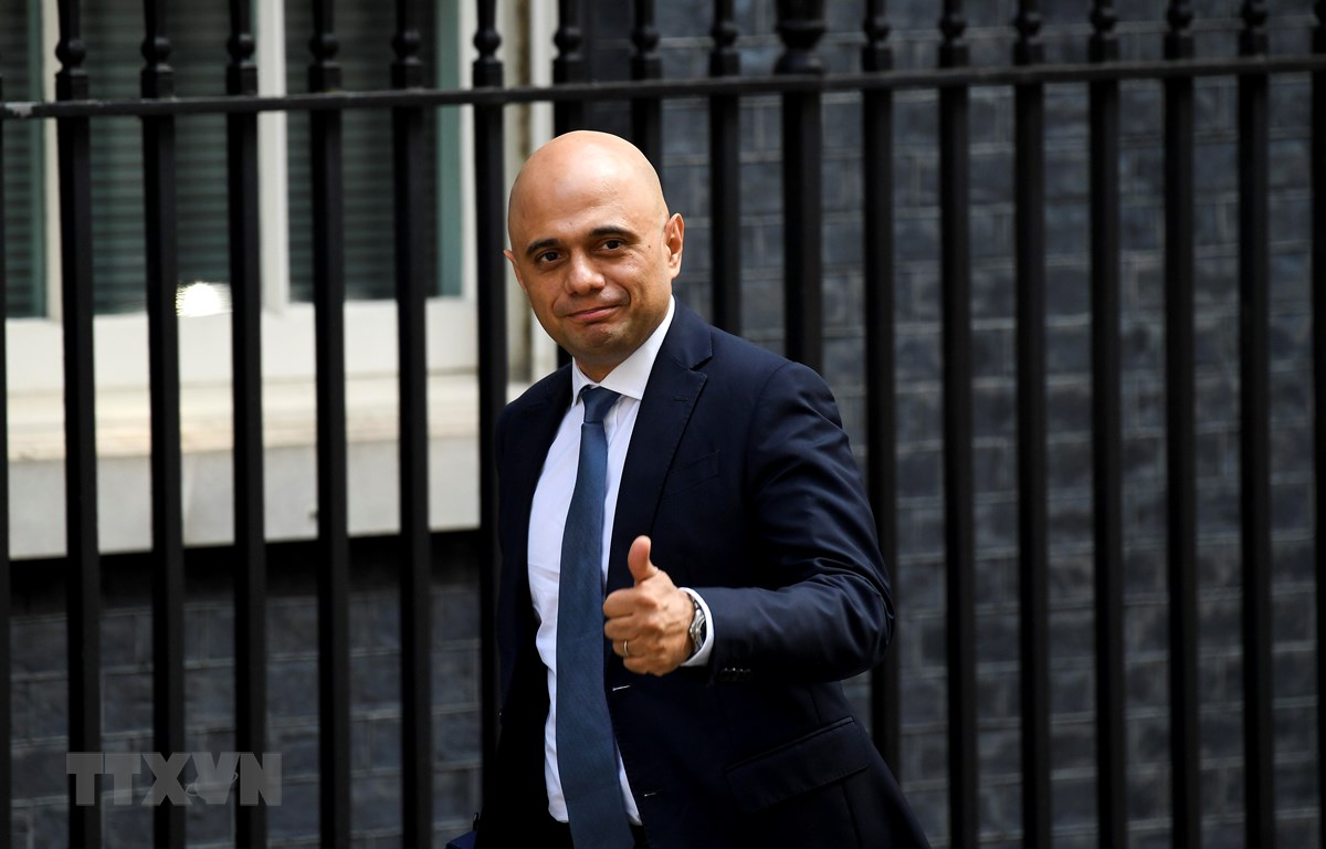 Tân Bộ trưởng Tài chính Anh Sajid Javid. (Ảnh: THX/TTXVN)