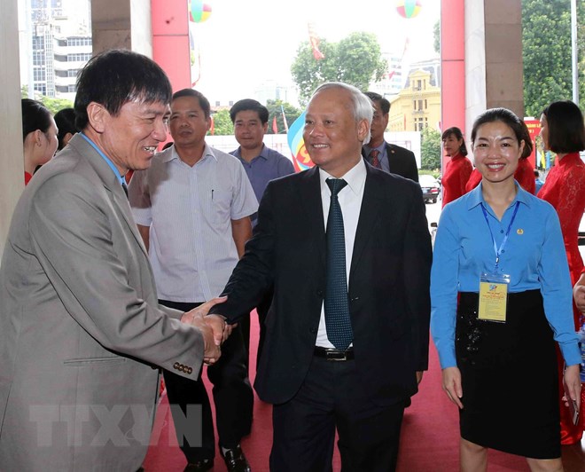 Phó Chủ tịch Quốc hội Uông Chu Lưu đến dự lễ kỷ niệm. (Ảnh: Văn Điệp/TTXVN)