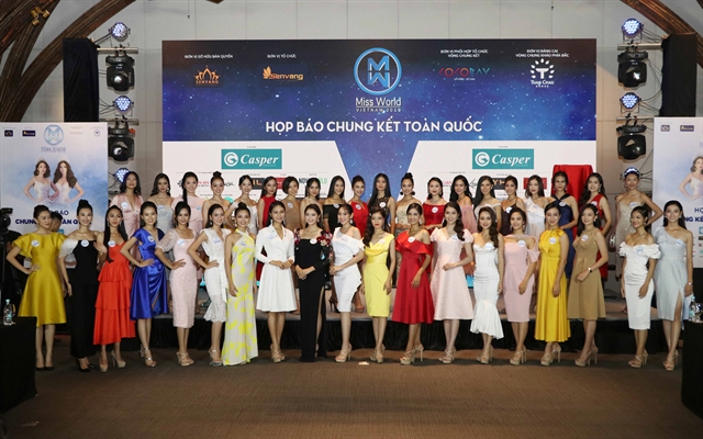 Top 39 candidates are introduced at a press conference for final round of Miss World Việt Nam at Đà Nẵng’s Cocobay Entertainment Centre. The final night will be taken on August 3. — VNS Photo Lê Lâm Read more at http://vietnamnews.vn/life-style/523217/miss-world-viet-nam-final-to-be-held-in-da-nang.html#oukO4U0KEz8VIOBJ.99