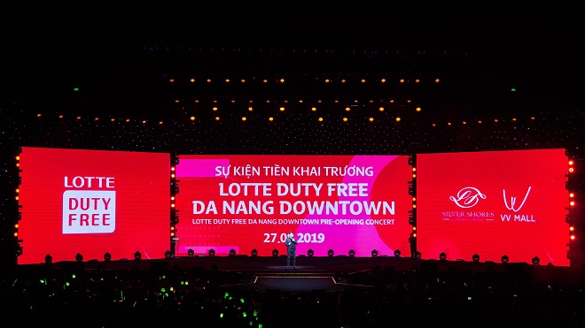 Đại nhạc hội tiền khai trương cửa hàng miễn thuế đầu tiên tại trung tâm thành phố Đà Nẵng của Lotte Duty Free