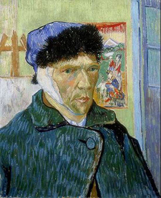 Van Gogh tự họa (sau khi tự mình cắt tai).