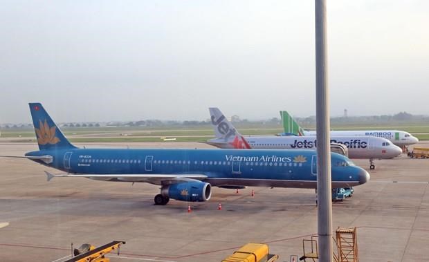 Aircraft of Vietnam Airlines and Jetstar Pacific. (Photo: VNA)