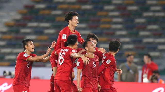 Việt Nam's national football team. Việt Nam will face Thailand in World Cup qualifying on September 5. — Photo oxii.vn Read more at http://vietnamnews.vn/sports/523617/tickets-for-vns-world-cup-qualifier-against-thailand-to-go-on-sale.html#vLtq0ckFlqAIiTzC.99