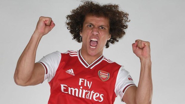 Luiz khoác áo Arsenal sau khi chia tay Chelsea. (Nguồn: Arsenal.com)