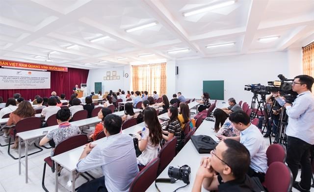 The English training class with support from the New Zealand Government for Vietnamese officials in preparation for Vietnam's chairmanship of ASEAN in 2020. (Photo courtesy of the New Zealand Embassy in Vietnam)